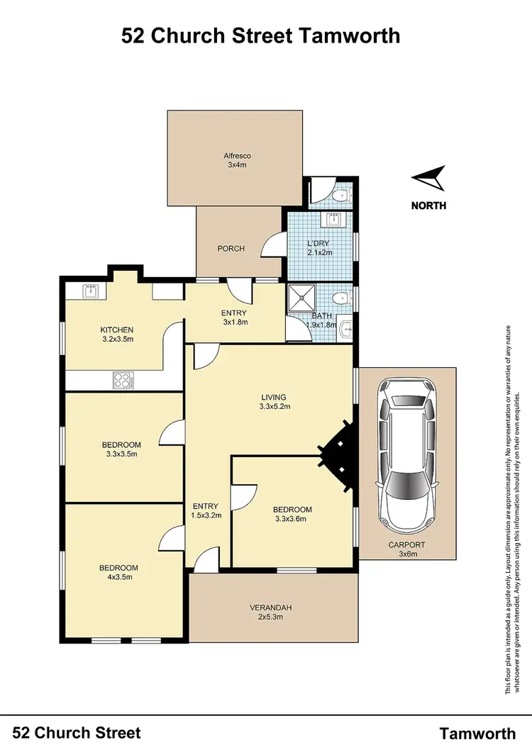 Floorplan of Homely house listing, 52 Church Street, Tamworth NSW 2340
