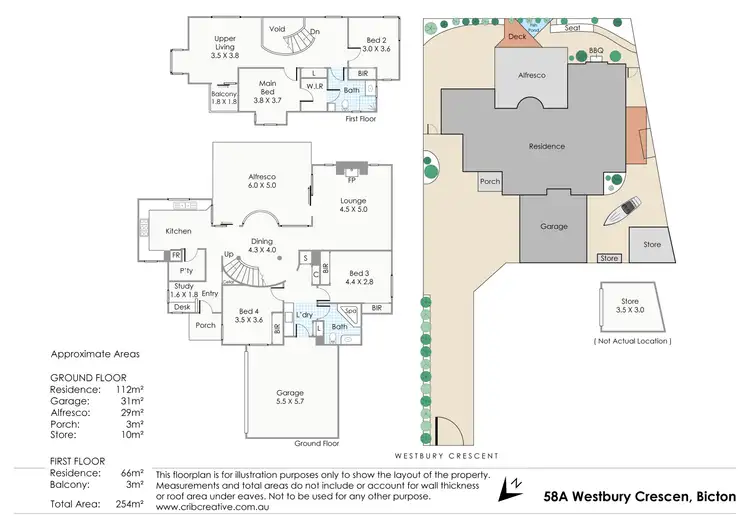 Floorplan of Homely house listing, 58a Westbury Cres, Bicton WA 6157