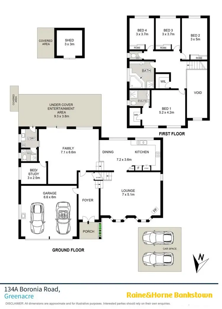 Floorplan of Homely house listing, 134A Boronia Rd, Greenacre NSW 2190