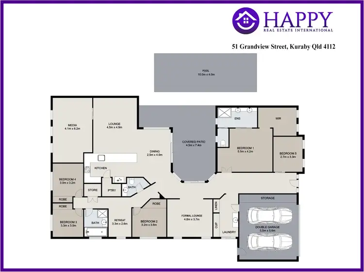 Floorplan of Homely house listing, 51 Grandview Street, Kuraby QLD 4112