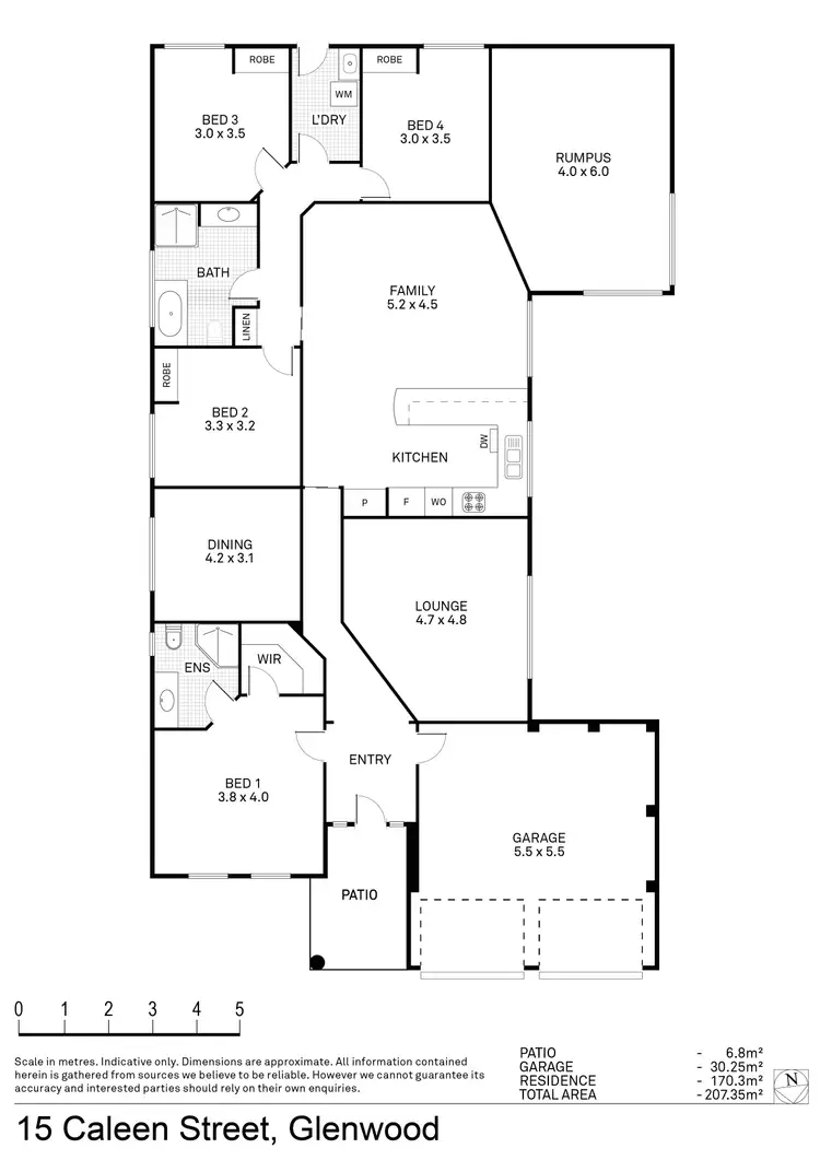 Floorplan of Homely house listing, 15 Caleen Street, Glenwood NSW 2768