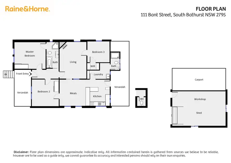 Floorplan of Homely house listing, 111 Bant Street, South Bathurst NSW 2795