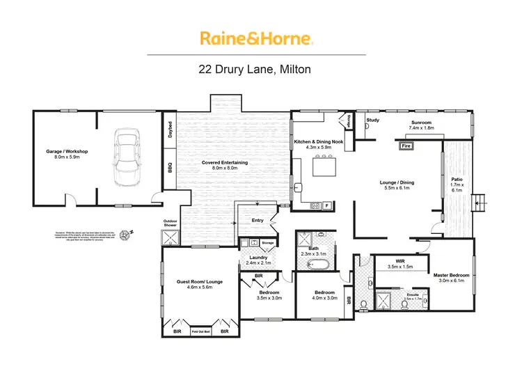 Floorplan of Homely house listing, 22 Drury Lane, Milton NSW 2538