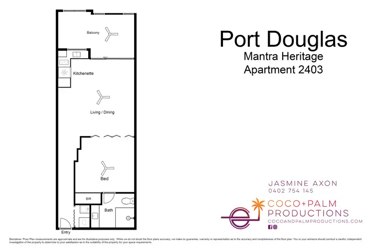 Floorplan of Homely unit listing, 36/21 Macrossan Street (2403 MANTRA HERITAGE), Port Douglas QLD 4877