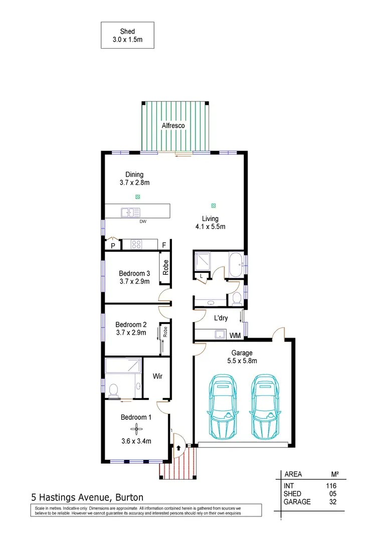 Floorplan of Homely house listing, 5 Hastings Avenue, Burton SA 5110