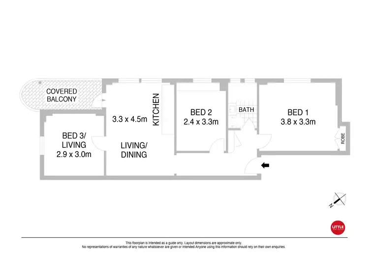 Floorplan of Homely apartment listing, 1/67 Curlewis Street, Bondi Beach NSW 2026