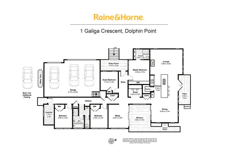 Floorplan of Homely house listing, 1 Galiga Crescent, Dolphin Point NSW 2539