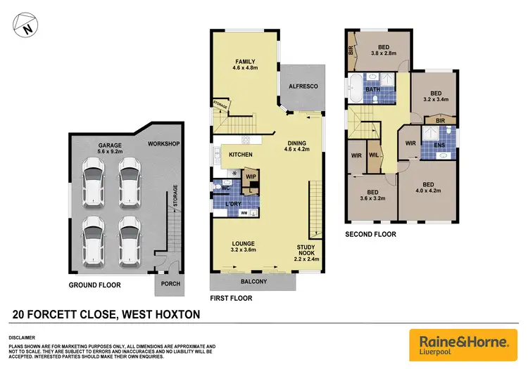 Floorplan of Homely house listing, 20 Forcett Close, West Hoxton NSW 2171