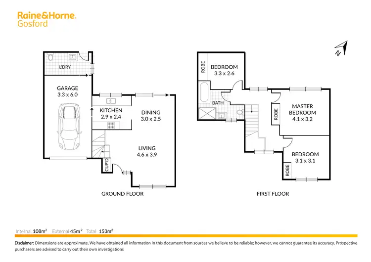Floorplan of Homely townhouse listing, 3/8 Russell Street, East Gosford NSW 2250