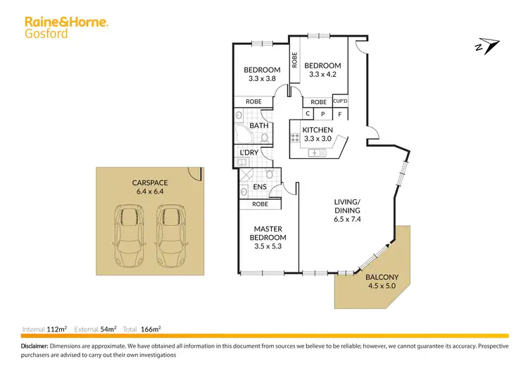 Floorplan of Homely unit listing, 6/84 John Whiteway Drive, Gosford NSW 2250