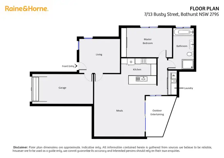 Floorplan of Homely unit listing, 7/13 Busby Street, South Bathurst NSW 2795