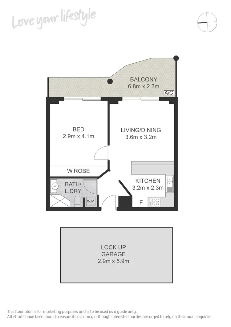 Floorplan of Homely apartment listing, 301/450 Military Road, Mosman NSW 2088