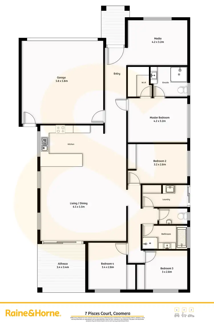 Floorplan of Homely house listing, 7 Pisces Court, Coomera QLD 4209