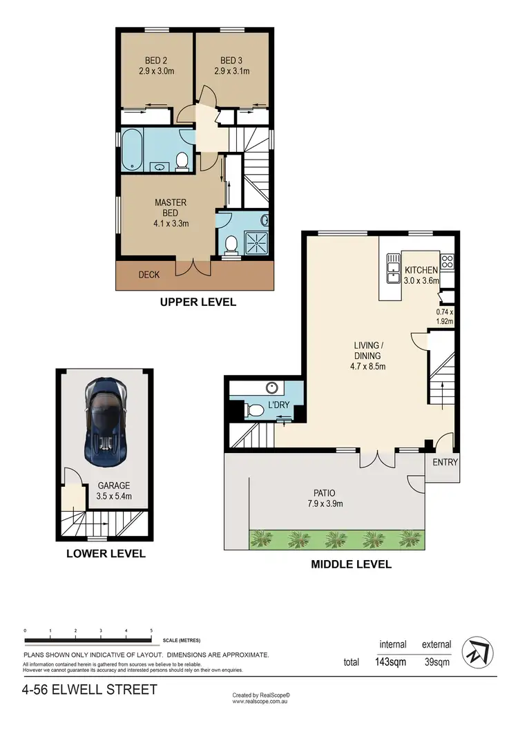 Floorplan of Homely townhouse listing, 4/56 Elwell Street, Morningside QLD 4170