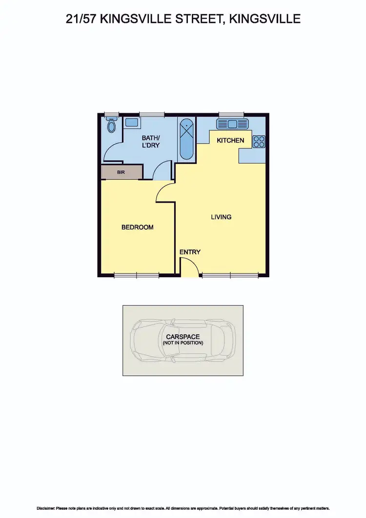 Floorplan of Homely apartment listing, 21/57 Kingsville Street, Kingsville VIC 3012