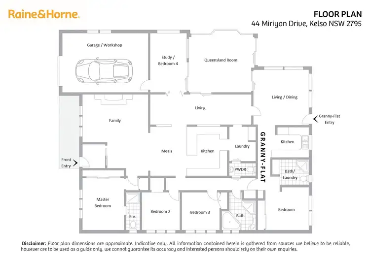 Floorplan of Homely house listing, 44 Miriyan Drive, Kelso NSW 2795