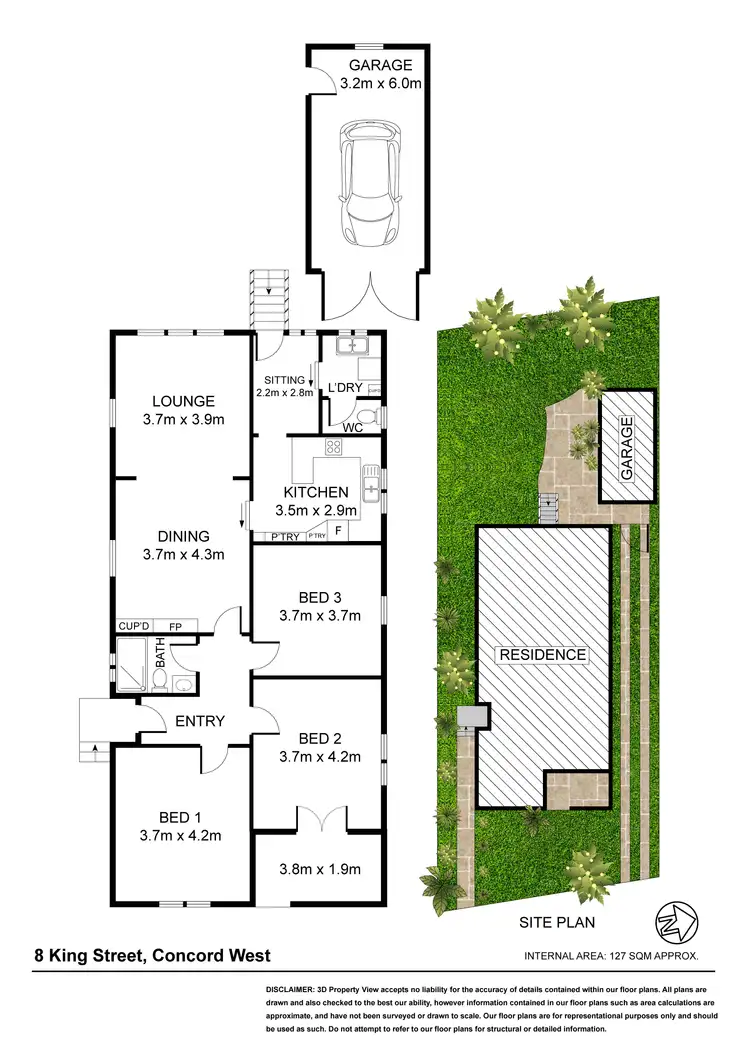 Floorplan of Homely house listing, 8 King Street, Concord West NSW 2138