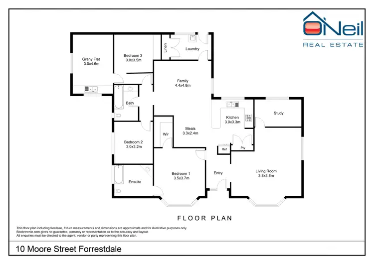 Floorplan of Homely house listing, 10 Moore Street, Forrestdale WA 6112