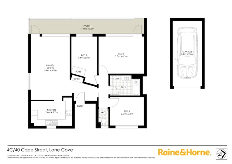 Floorplan of Homely apartment listing, 4C/40 Cope Street, Lane Cove NSW 2066