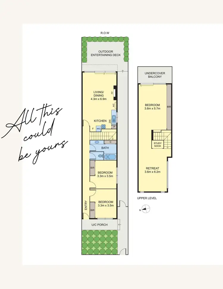 Floorplan of Homely house listing, 12 Bennie Street, Brunswick VIC 3056