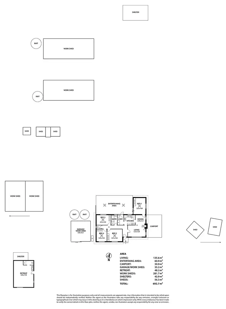 Floorplan of Homely house listing, 243 Burnside Road, Strathalbyn SA 5255