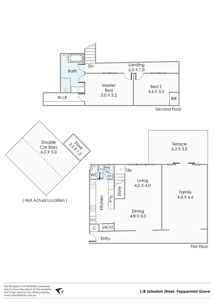 Floorplan of Homely apartment listing, 1/8 Johnston Street, Peppermint Grove WA 6011