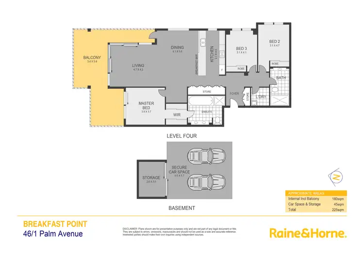 Floorplan of Homely apartment listing, 46/1 Palm Avenue, Breakfast Point NSW 2137