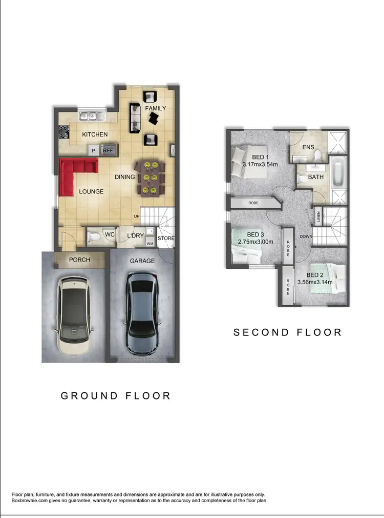 Floorplan of Homely townhouse listing, 31/11 Federation Street, Wynnum West QLD 4178