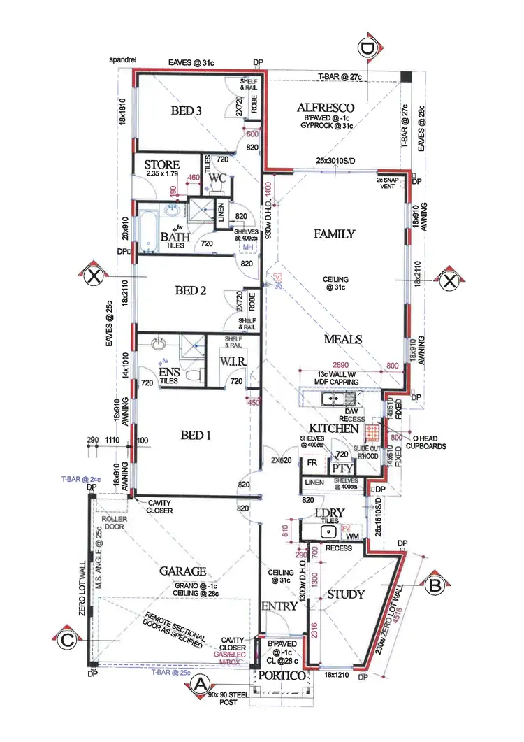 Floorplan of Homely semi-detached listing, 10 Ely Place, Clarkson WA 6030