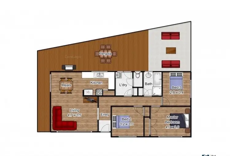 Floorplan of Homely house listing, 13 Belmar Street, Cranbourne VIC 3977