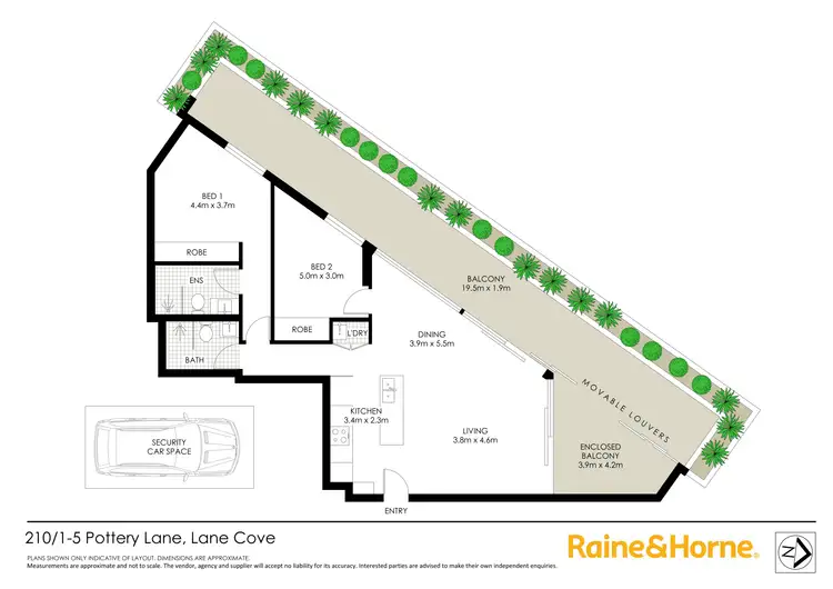 Floorplan of Homely apartment listing, 210/1-5 Pottery Lane, Lane Cove NSW 2066