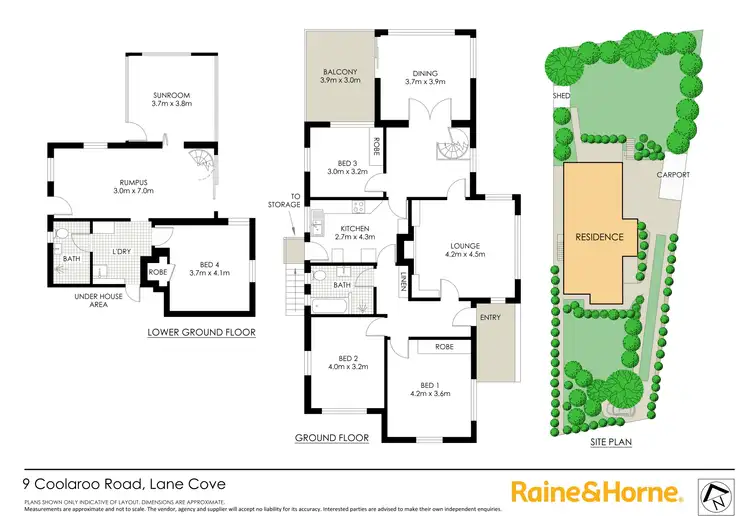 Floorplan of Homely house listing, 9 Coolaroo Road, Lane Cove NSW 2066