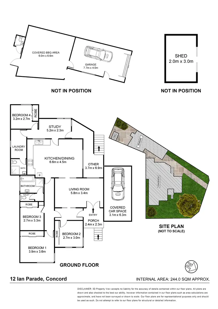 Floorplan of Homely house listing, 12 Ian Parade, Concord NSW 2137
