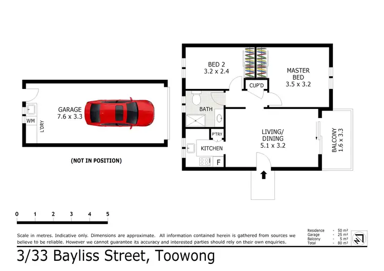 Floorplan of Homely apartment listing, 3/33 Bayliss Street, Toowong QLD 4066