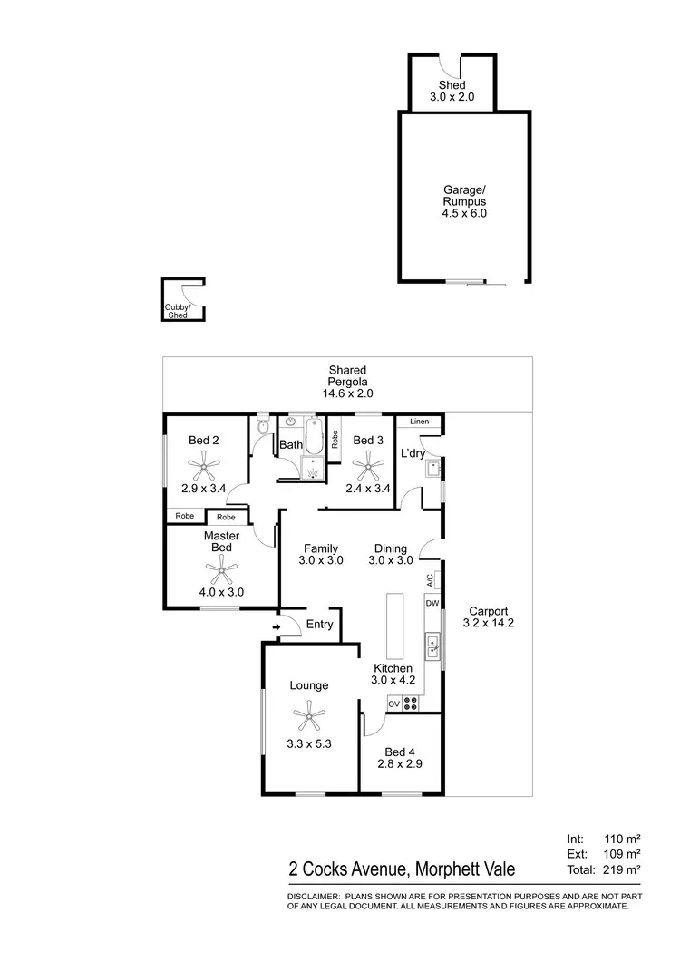 Floorplan of Homely house listing, 2 Cocks Avenue, Morphett Vale SA 5162