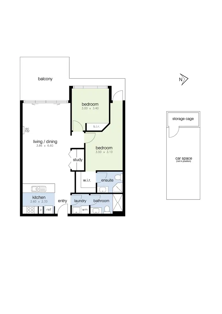 Floorplan of Homely apartment listing, 116/79 Merton Street, Altona Meadows VIC 3028