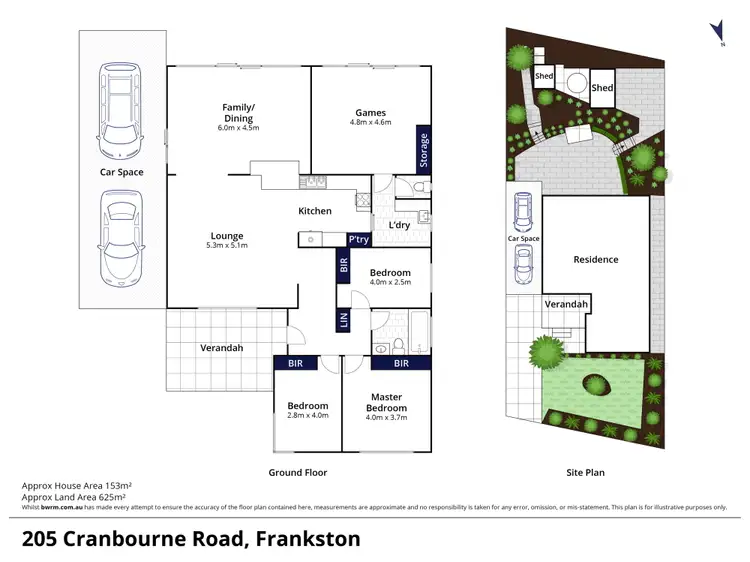Floorplan of Homely house listing, 205 Cranbourne Road, Frankston VIC 3199
