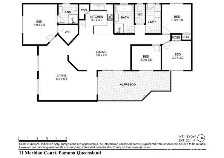 Floorplan of Homely house listing, 11 Meridan Court, Pomona QLD 4568