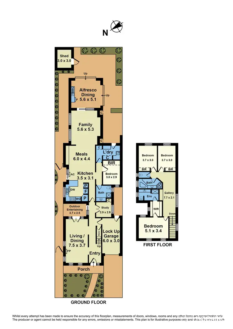 Floorplan of Homely house listing, 105 Thompson Street, Williamstown VIC 3016