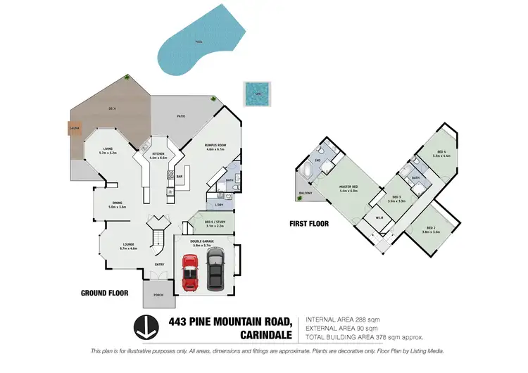 Floorplan of Homely house listing, 443 Pine Mountain Road, Carindale QLD 4152