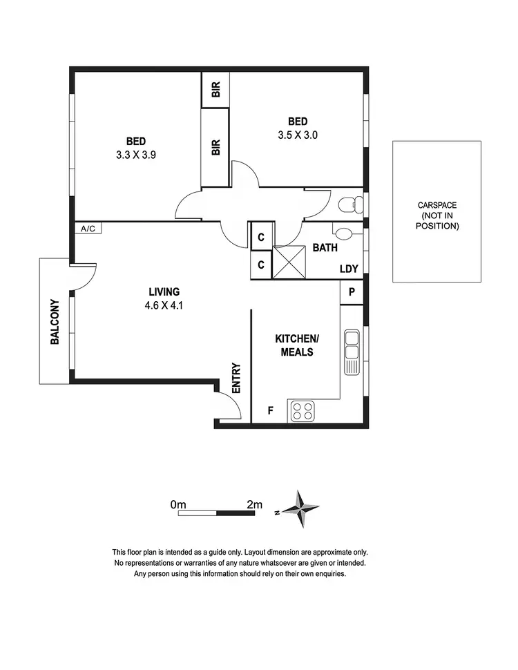 Floorplan of Homely apartment listing, 3/44 Elphin Grove, Hawthorn VIC 3122