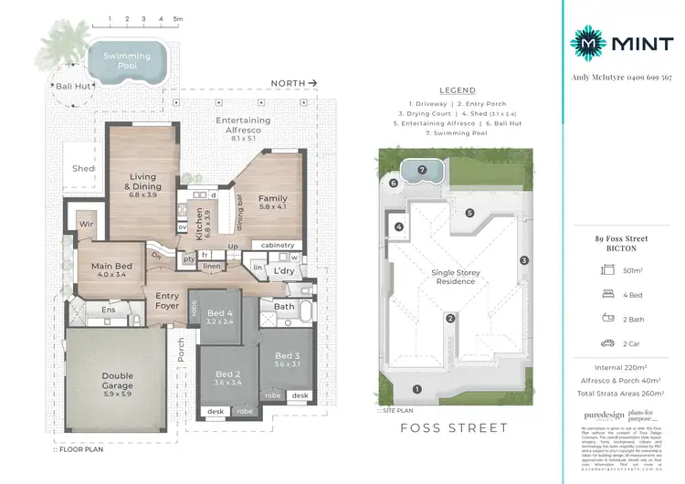 Floorplan of Homely house listing, 89 Foss Street, Bicton WA 6157