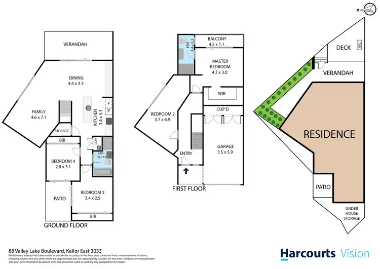 Floorplan of Homely house listing, 88 Valley Lake Boulevard, Keilor East VIC 3033