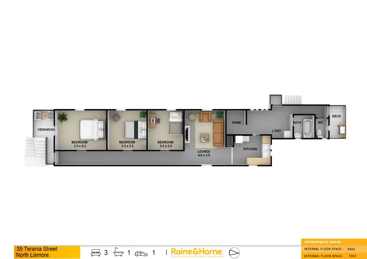 Floorplan of Homely house listing, 35 Terania Street, North Lismore NSW 2480