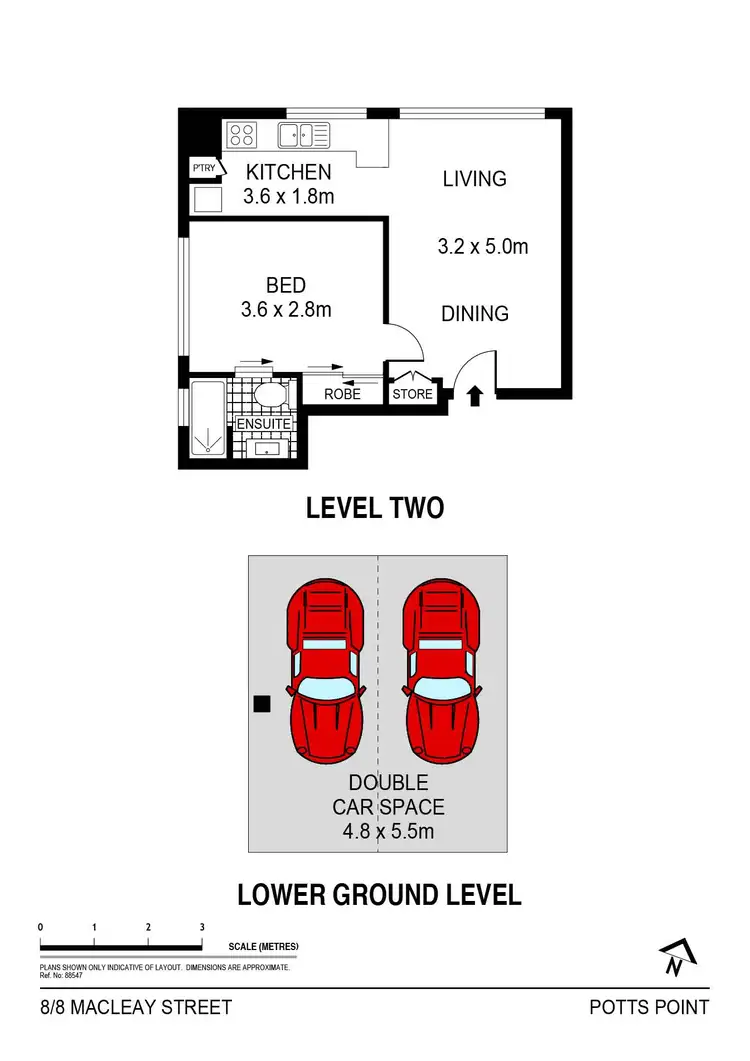 Floorplan of Homely apartment listing, 8/8 Macleay Street, Potts Point NSW 2011