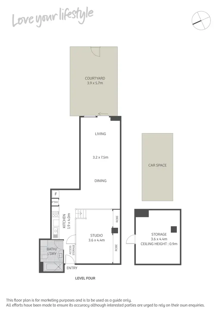 Floorplan of Homely apartment listing, 413/199 Regent Street, Redfern NSW 2016