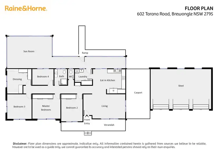 Floorplan of Homely house listing, 602 Tarana Road, Brewongle NSW 2795