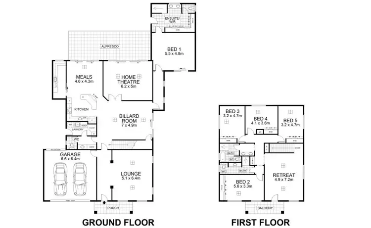 Floorplan of Homely house listing, 6 Woods View, Craigburn Farm SA 5051