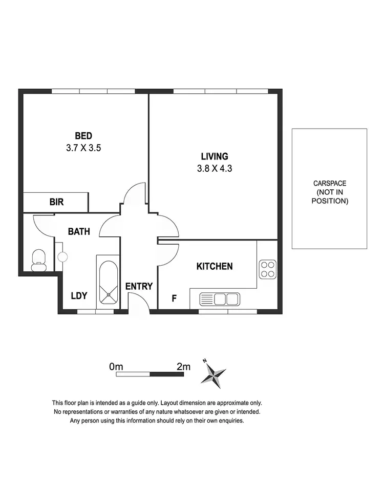 Floorplan of Homely apartment listing, 3/30 Park Drive, Parkville VIC 3052