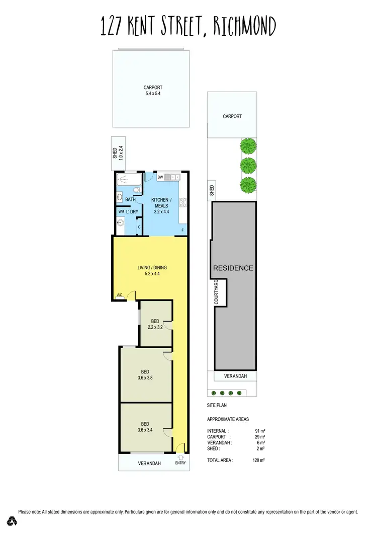 Floorplan of Homely house listing, 127 Kent Street, Richmond VIC 3121